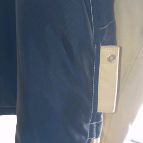 Union Mills leather jacket new, size XL, blue and beige