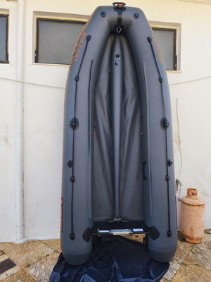 Kolibri KM 360DSL inflatable boat with Tohatsu 9.8hp outboard motor like new