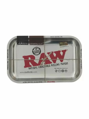 Raw Steel rolling tray 27.5 x 17.5 cm new
