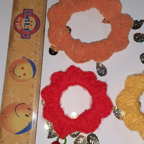 Hair ribbons pack of 4 made to order, colorful handmade