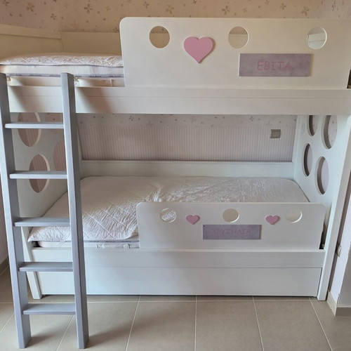 Moderno Spiti bunk bed with 3 beds and mattresses