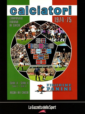 Panini Calciatori 1974-75 άλμπουμ reprint καινούργιο