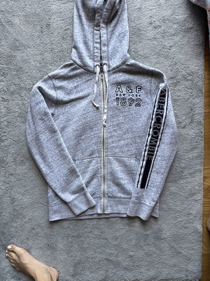 Abercrombie and Fitch jacket like new, unisex, gray and blue, size S