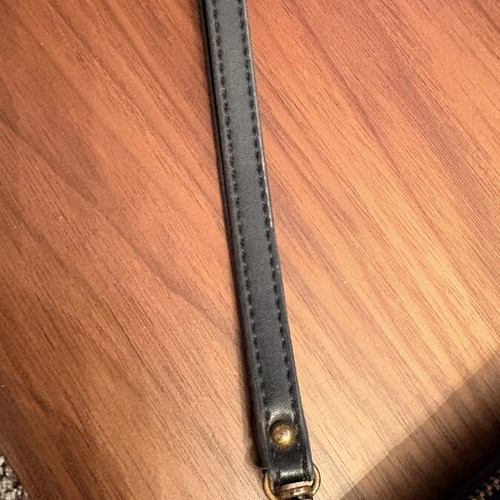 Guess wallet with detachable strap used, black