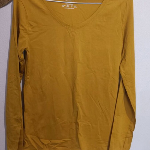 Primark long sleeve shirt like new, yellow, size M