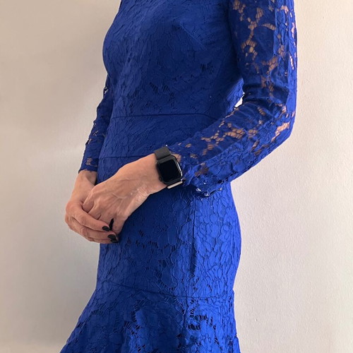 J.CREW dress like new, blue lace, size S