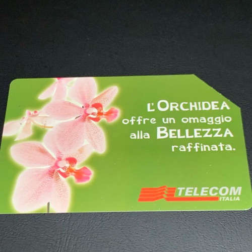 Telecom Italia Orchidea L. 2,500 used phone card