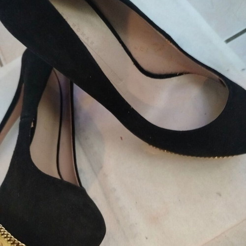 Zara black suede sexy heels size 37