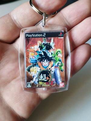 Dragon Ball Z PS2 keychain, acrylic