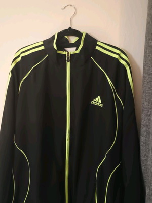 Adidas Teamgeist Adicolor No2XL tracksuit jacket new black with fluorescent details