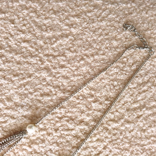 Stainless steel necklace like new, silver color