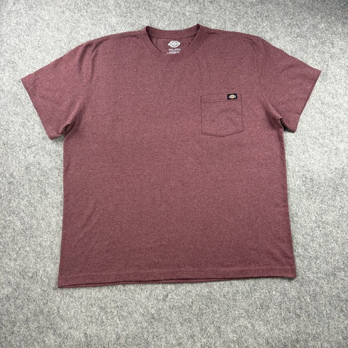 Dickies T-shirt men's 2XL burgundy oversized