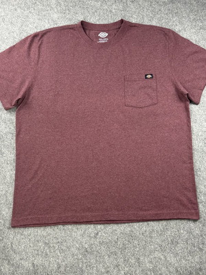 Dickies T-shirt men's 2XL burgundy oversized
