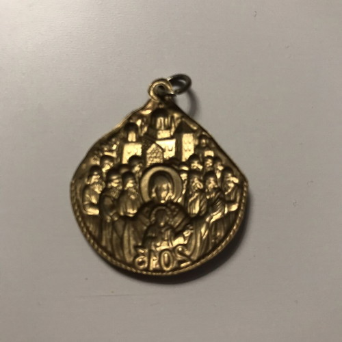 Pendant amulet with Panagia used