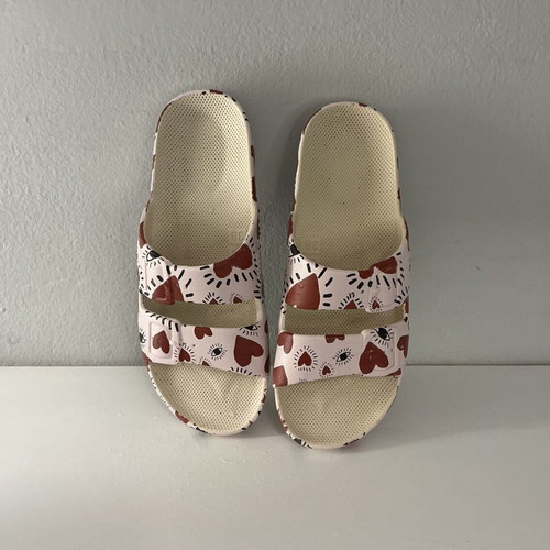 Moses flip flops like new, size 37/38, red and pink