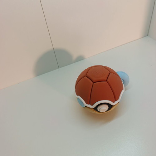 Squirtle Pokéball Clicker 3D Printed Collectible