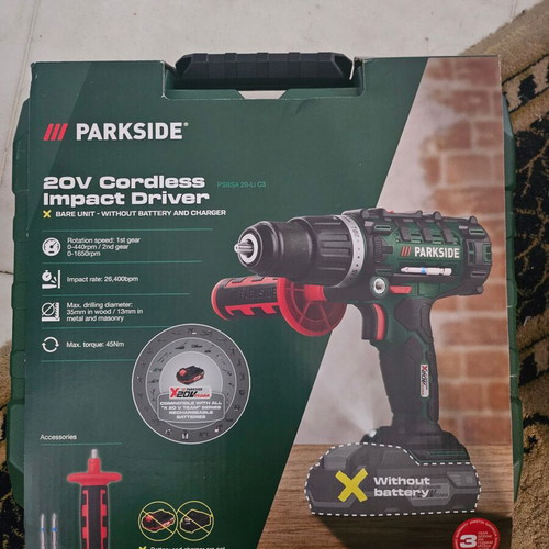 Parkside ηλεκτρικό δραπανοκατσαβίδο 20V ασύρματο καινούργιο