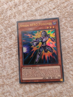Yu-Gi-Oh Vision Hero Poisoner Ultra Rare καινούργιο