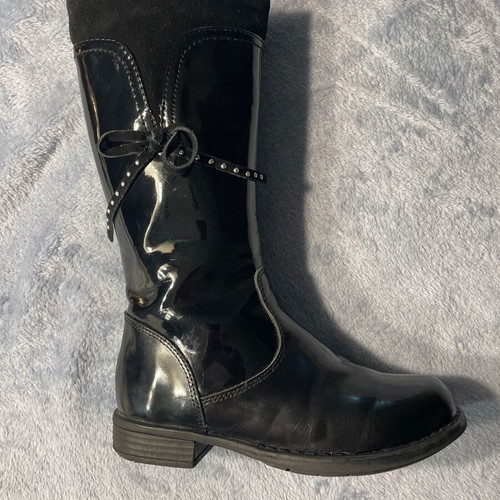Crocodilino kids leather boots used, size 27, black