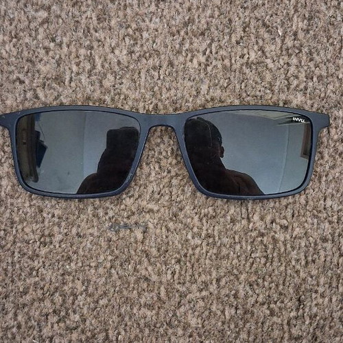 Invu sunglasses used, black and blue