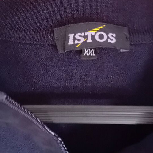 Istos wool blue cardigan XXL used with Alcantara details