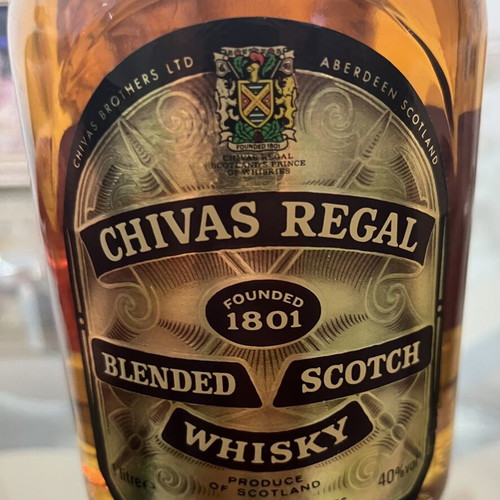 Chivas Regal 12 Years 1L sealed vintage collectible Scotch whisky