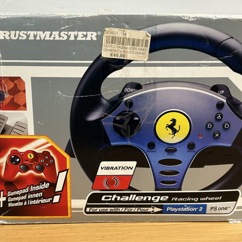 Thrustmaster Ferrari Racing Wheel with Pedals for PlayStation 2 like new