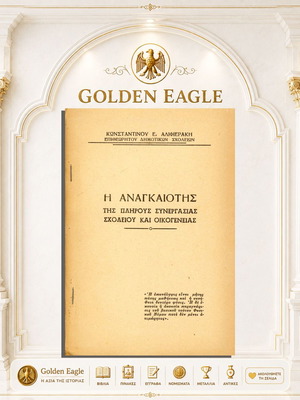 Κωνσταντίνος Αλιφιεράκης Η αναγκαιότης της πλήρους συνεργασίας σχολείου και οικογένειας βιβλιαράκι