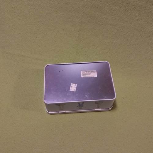 Collectible metal tin for French biscuits used