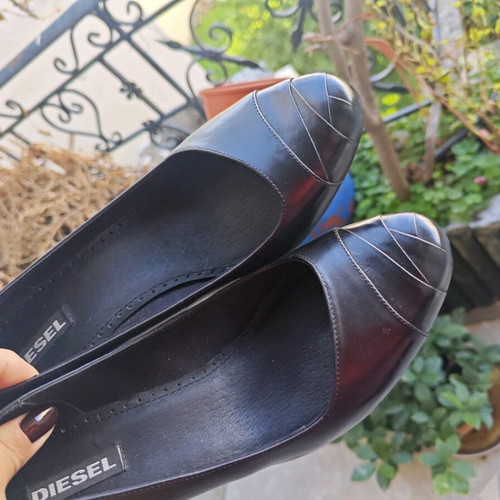 Diesel pumps size 39, black, 6cm heel