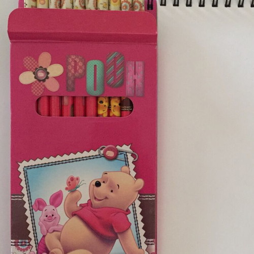 Winnie Pooh painting set new with pad and colored pencils