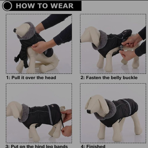 DogLemi warm winter dog coat new, waterproof and windproof
