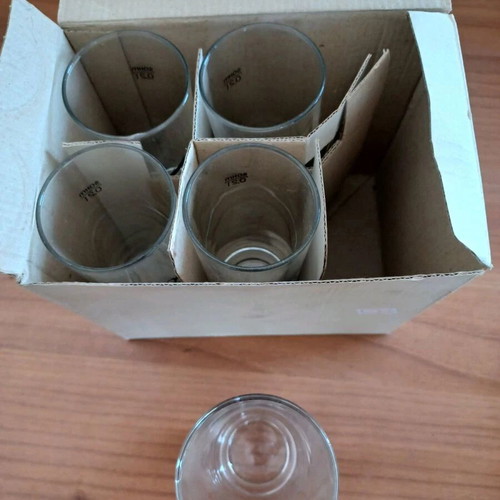Schweppes glass set new, 5 pieces