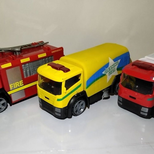 Teamsterz Street Kingz 1:43 HTI toy cars set, Fire Emergency, Fuel, Cleaning Star