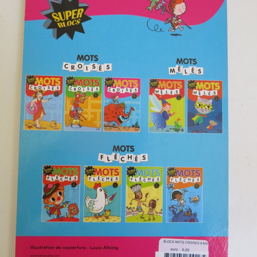 French book with Super Blocs crossword puzzles used