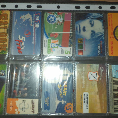 Phone cards and calling cards closed, 10 different, like new