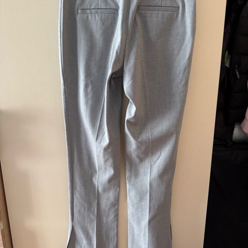 Zara pants new grey with slit at hem