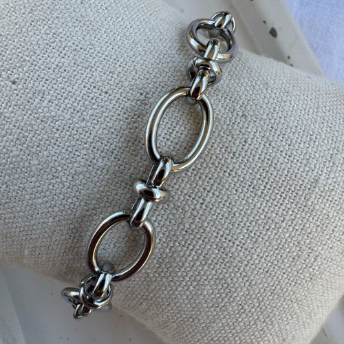 Zara silver steel chain bracelet like new
