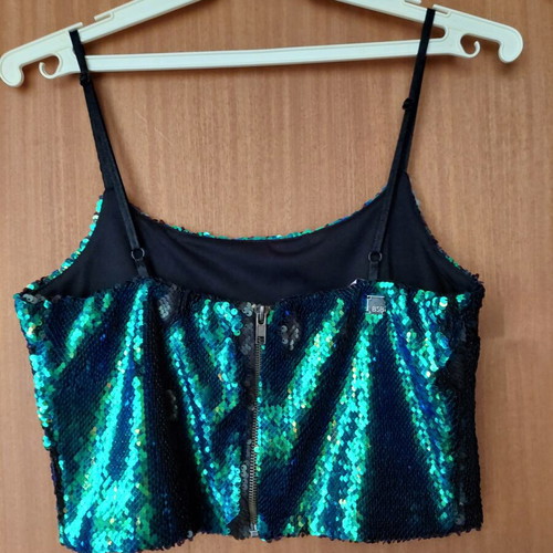 BSB sequin top medium with adjustable straps, like new