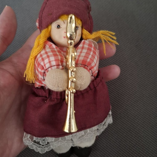 Porcelain dolls vintage pair used, girl and boy