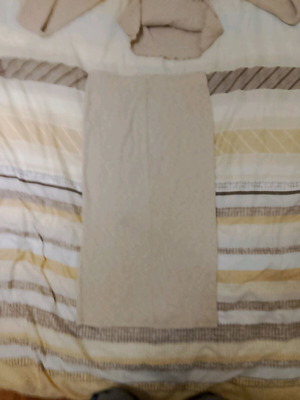 Gina Tricot rib skirt medium, like new, beige