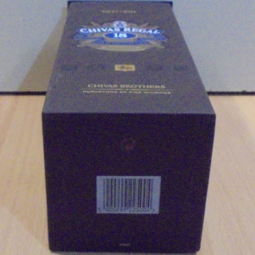 Chivas Regal 18 Years Scotch Whisky Empty Bottle Case Like New