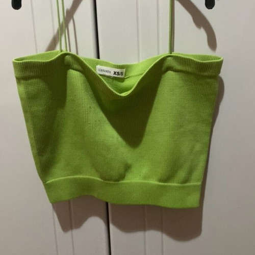Crop top like new, green