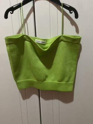 Crop top like new, green