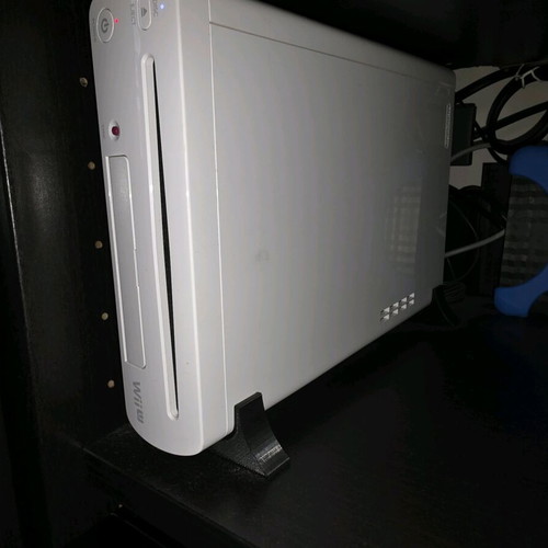 3D Printed Veritcal Wii U Stand new vertical base for Wii U