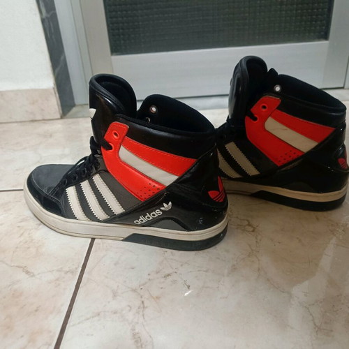 Adidas boots No 39 1/3 like new, black and red