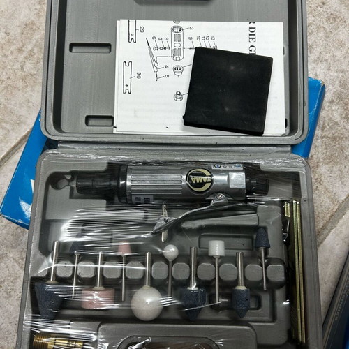 Air grinder in case with accessories new