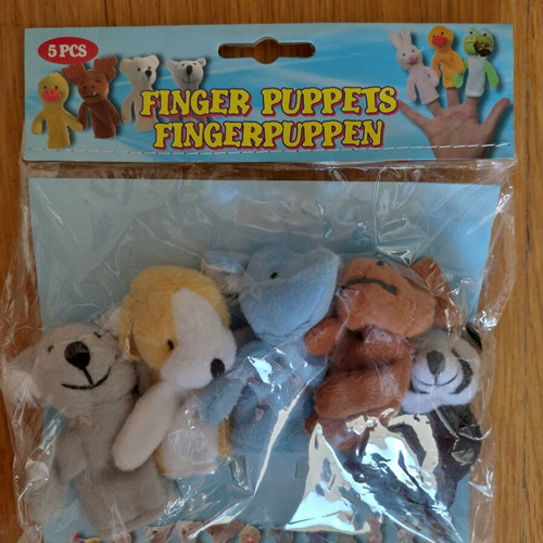 Finger puppets new with 5 different animals Eddy Toys