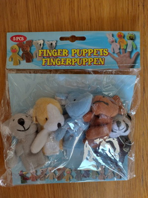 Finger puppets new with 5 different animals Eddy Toys