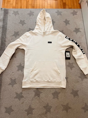 Burton Vault hoodie sweatshirt new, white, size M